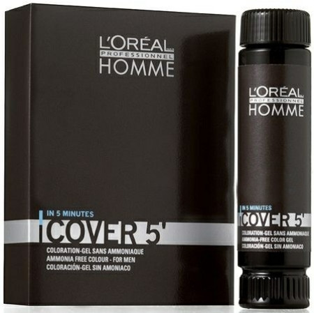 Loreal Profissional Homme Cover 5 - Coloração Masculina Castanho 4 3X50 ml
